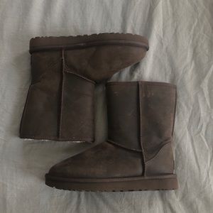 Brown Leather Uggs
